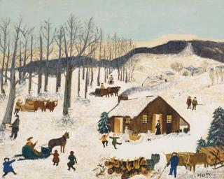 Anna Mary Robertson \'Grandma\' Moses - Sugaring Off