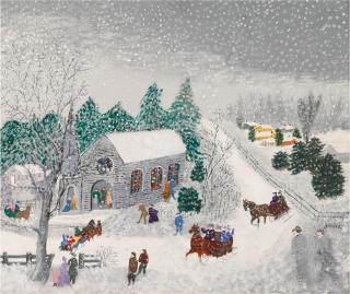 Anna Mary Robertson (Grandma) Moses - The Town Hall
