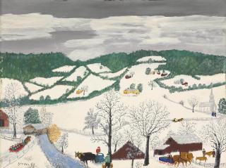 Anna Mary Robertson Moses - Dark Sky