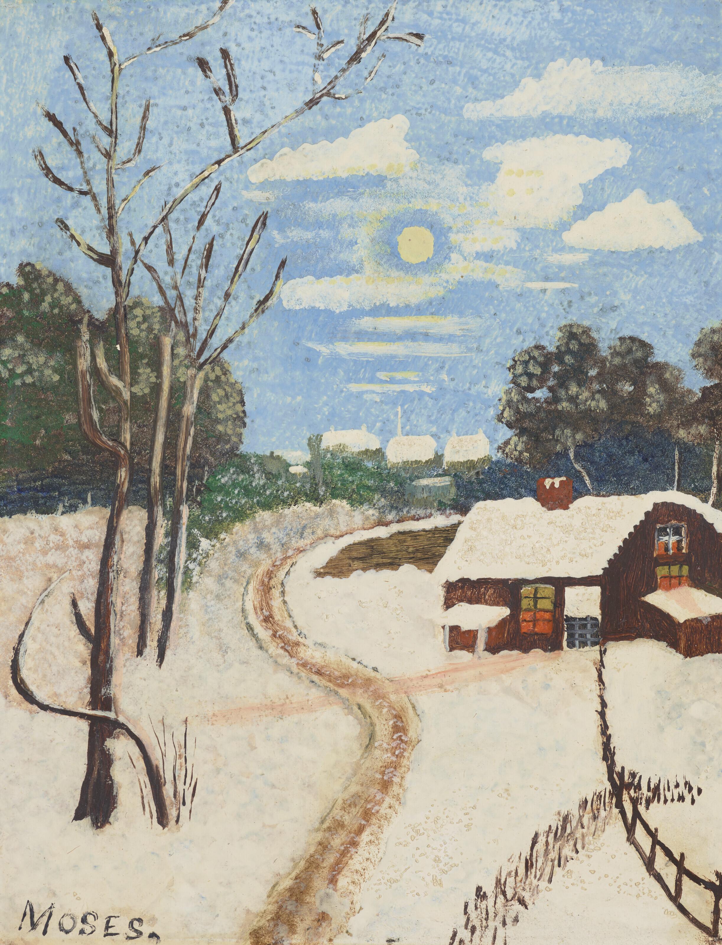 Anna Mary Robertson Moses - On the Back Road, No. 2