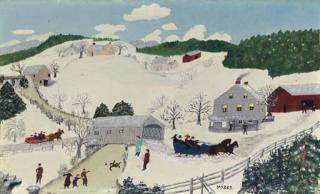 Anna Mary Robertson Moses - Over the River to Grandma