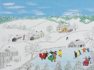 Anna Mary Robertson Moses - Skating