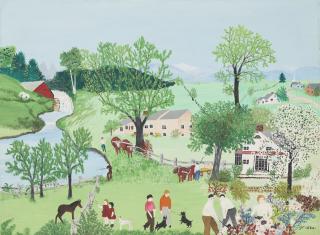 Anna Mary Robertson Moses - The Flower Garden