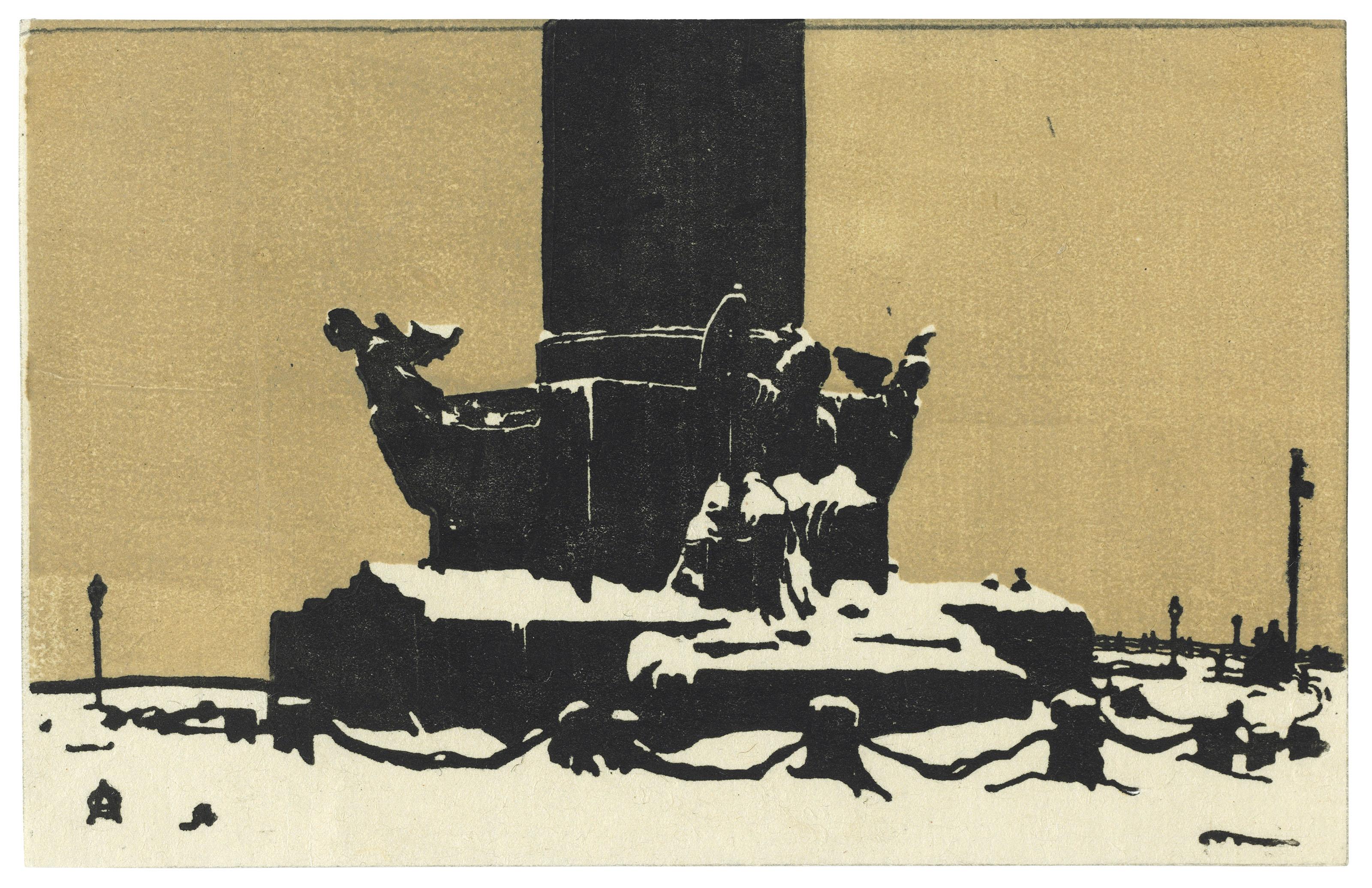 Anna Ostroumova-Lebedeva - Three views of St Petersburg; Samson fountain, Peterhof; Two views of Pavlovsk and Three landscapes