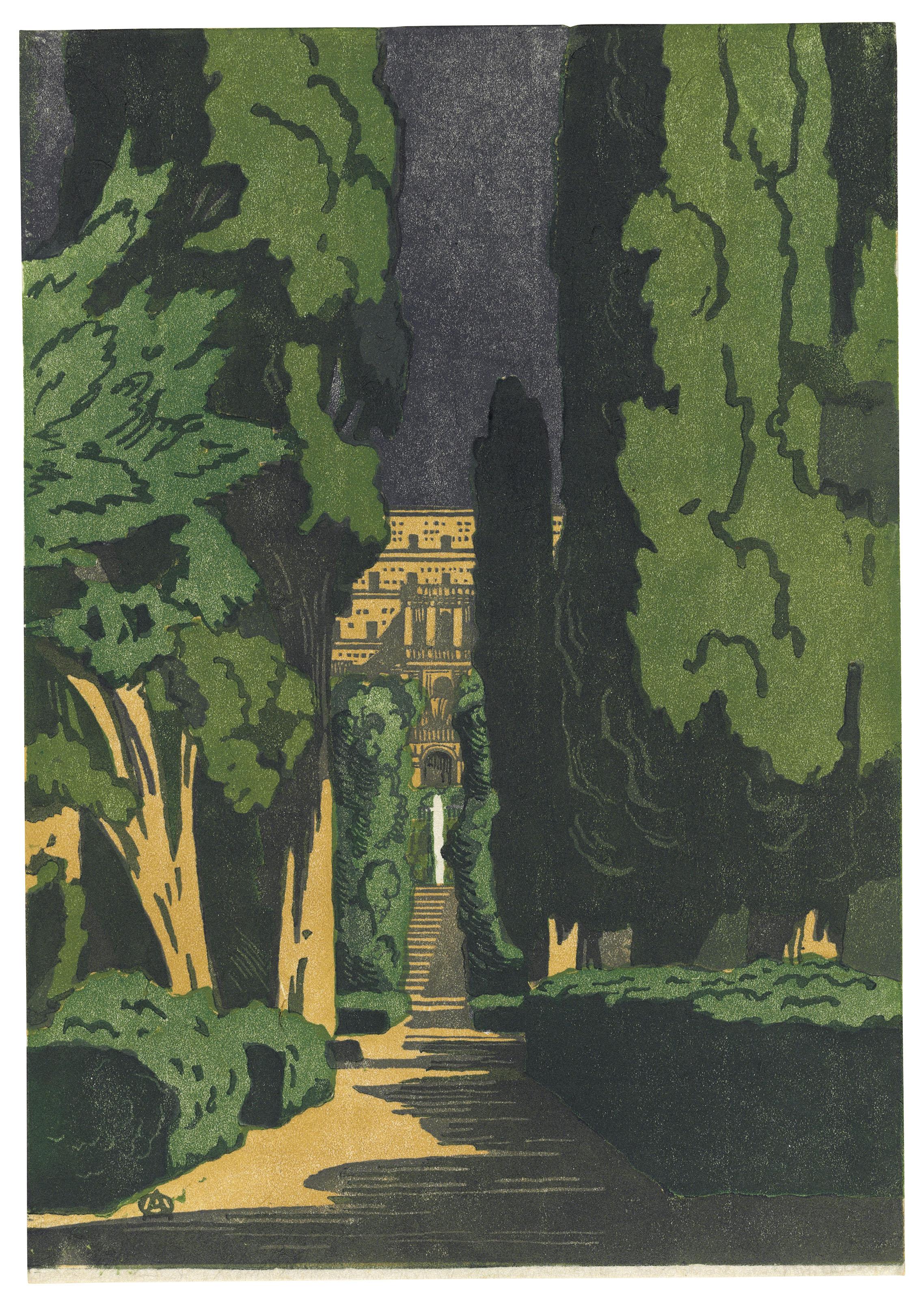 Anna Ostroumova-Lebedeva - Villa d\'Este; Villa Borghese; and Six other compositions