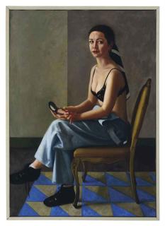 Anna Paik - A woman applying make-up