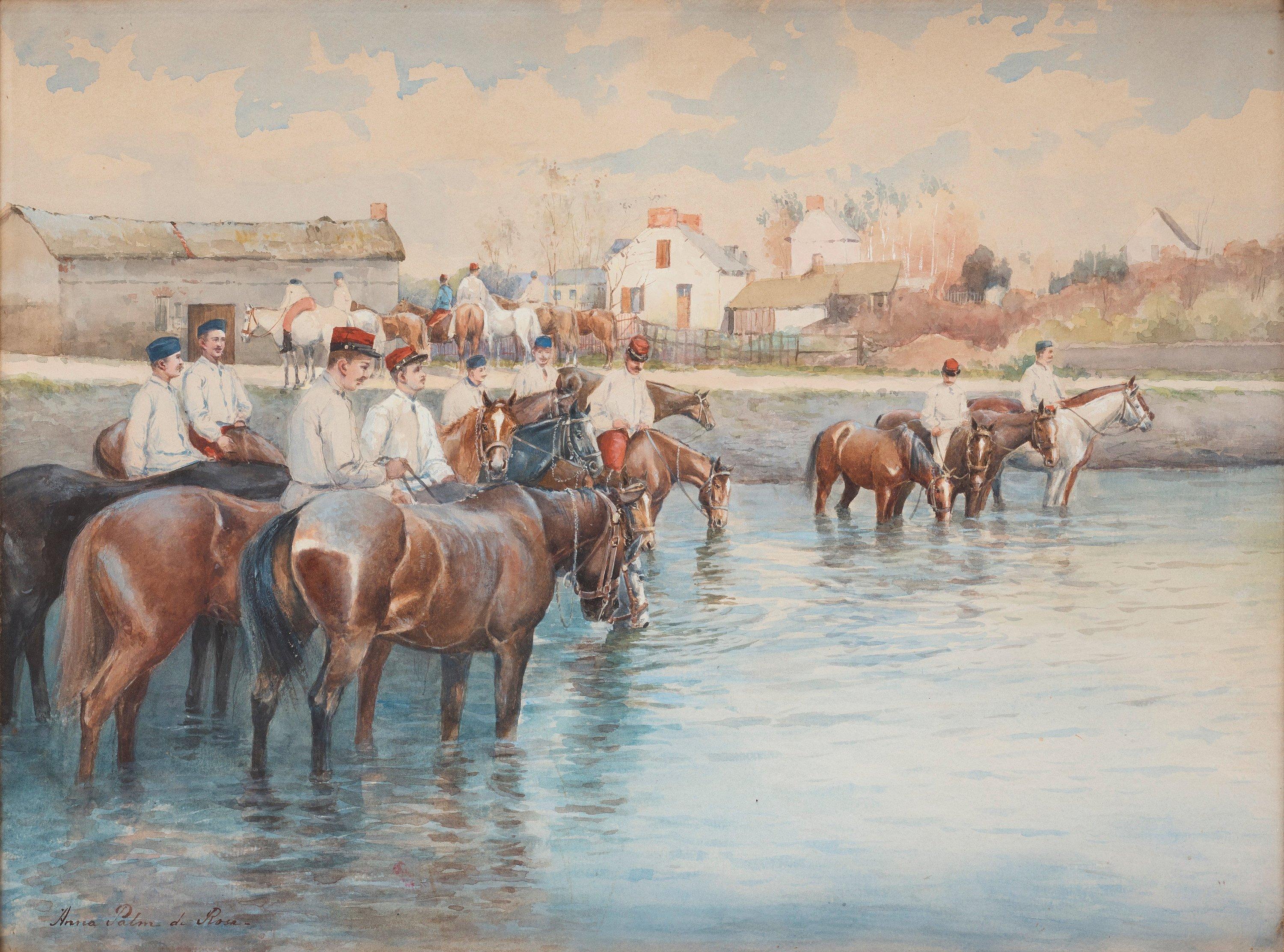 Anna Palm de Rosa - Soldiers on horseback