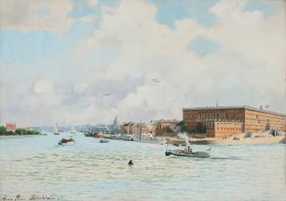 Anna Palm de Rosa - View over Stockholm palace