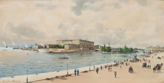 Anna Palm de Rosa - View over the Royal Palace in Stockholm