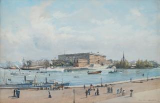 Anna Palm de Rosa - View over the Royal Palace, Stockholm