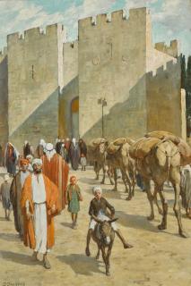 Anna Richards Brewster - Outside the Jaffa Gate, Jerusalem