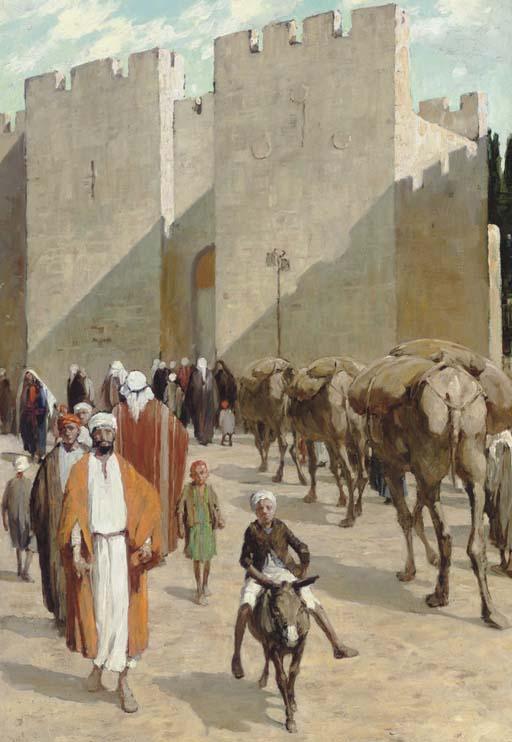 Anna Richards Brewster - Outside the Jaffa Gate, Jerusalem