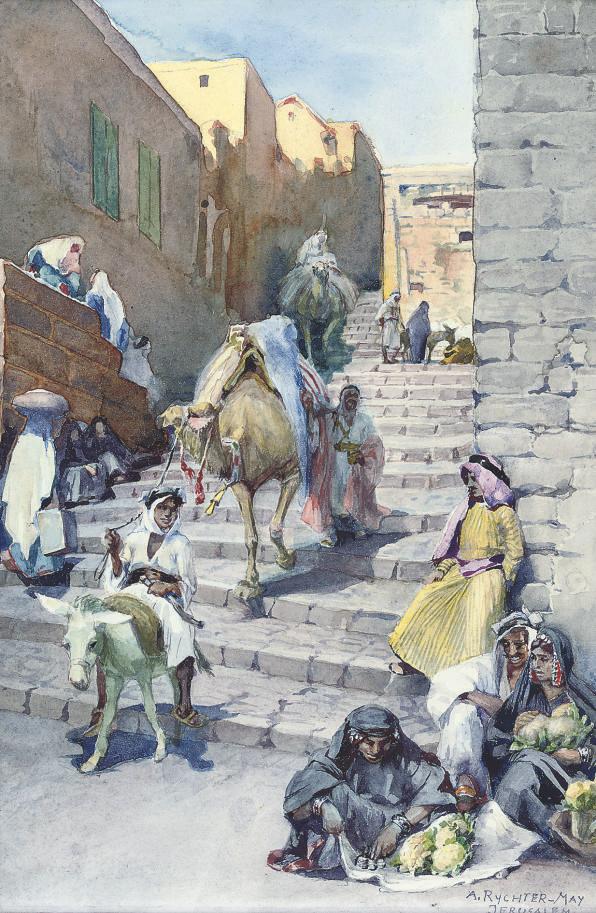 Anna Rychter-May - Street scenes in the Old City, Jerusalem