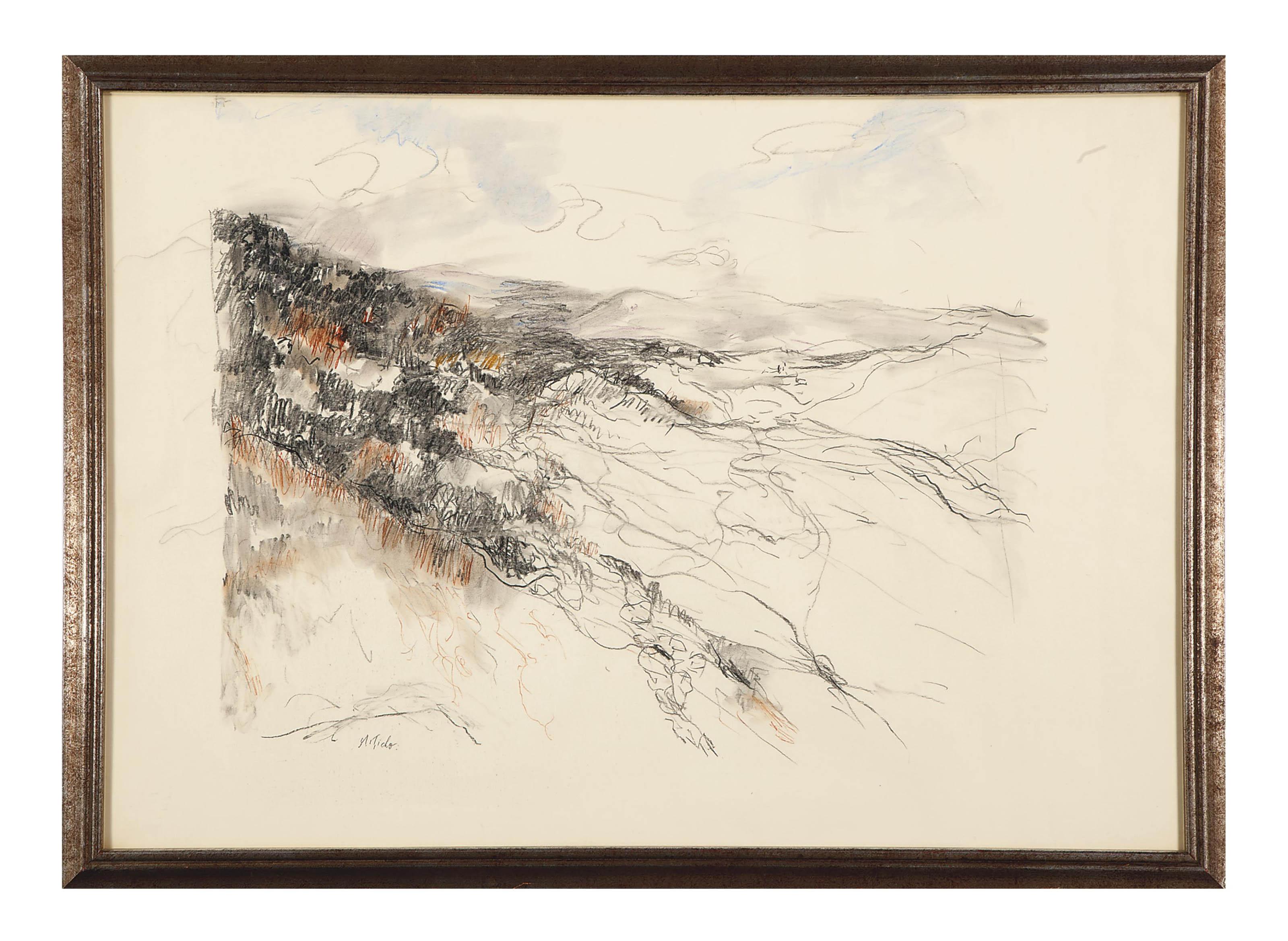 Anna Ticho - Landscape, Judean Hills