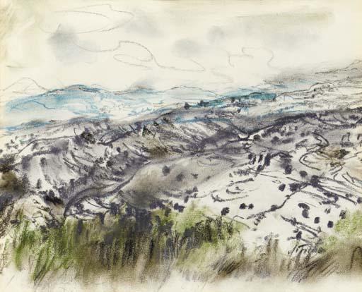 Anna Ticho - Landscape: Still Life with Flowers