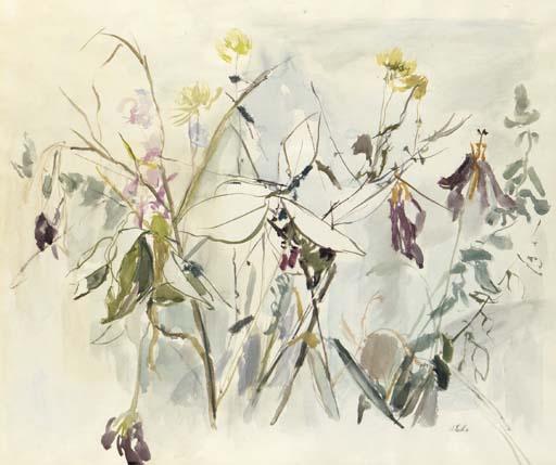 Anna Ticho - Still Life with Flowers