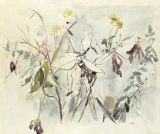 Anna Ticho - Still Life with Flowers