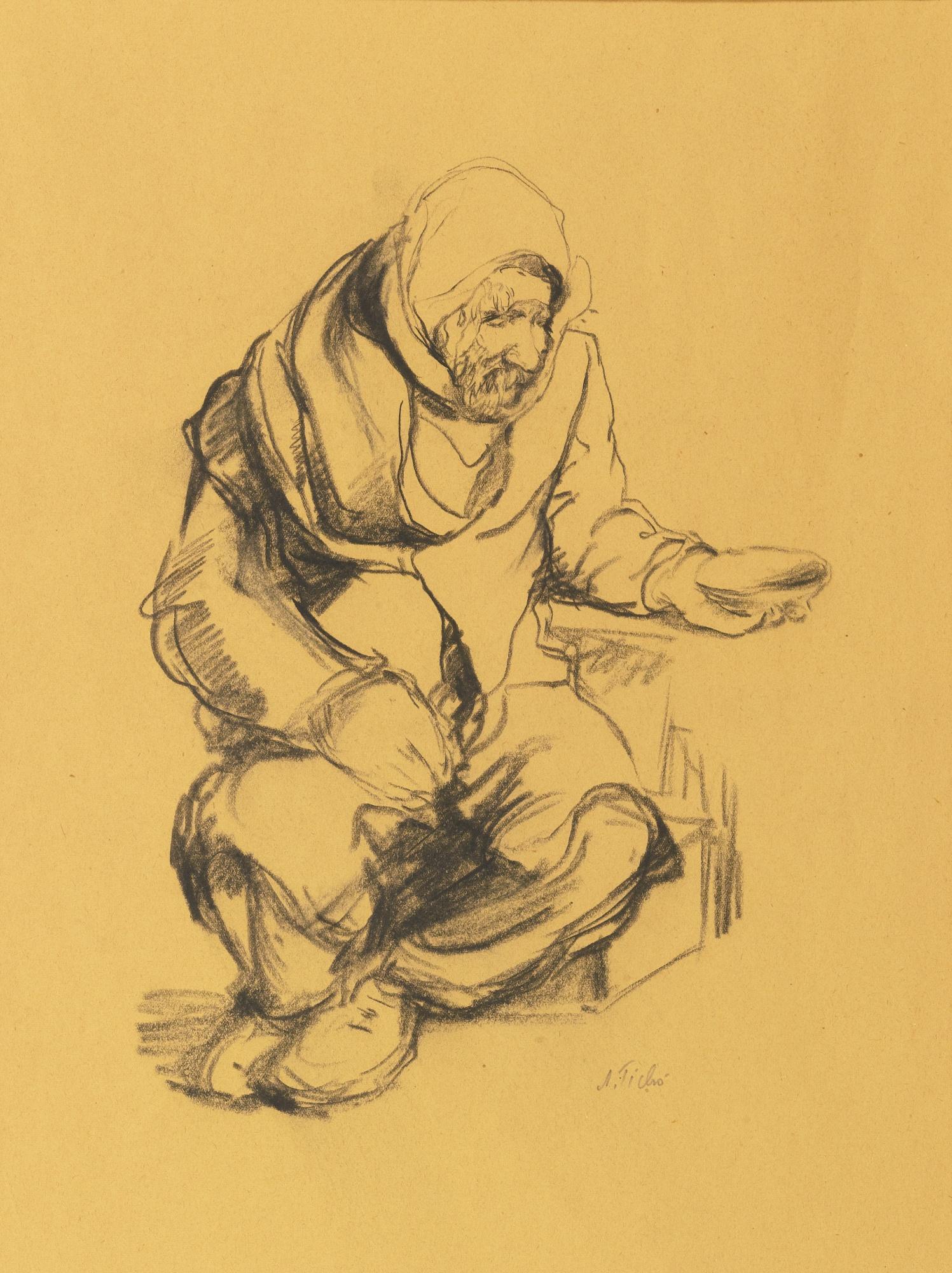 Anna Ticho - The Jerusalem Beggar