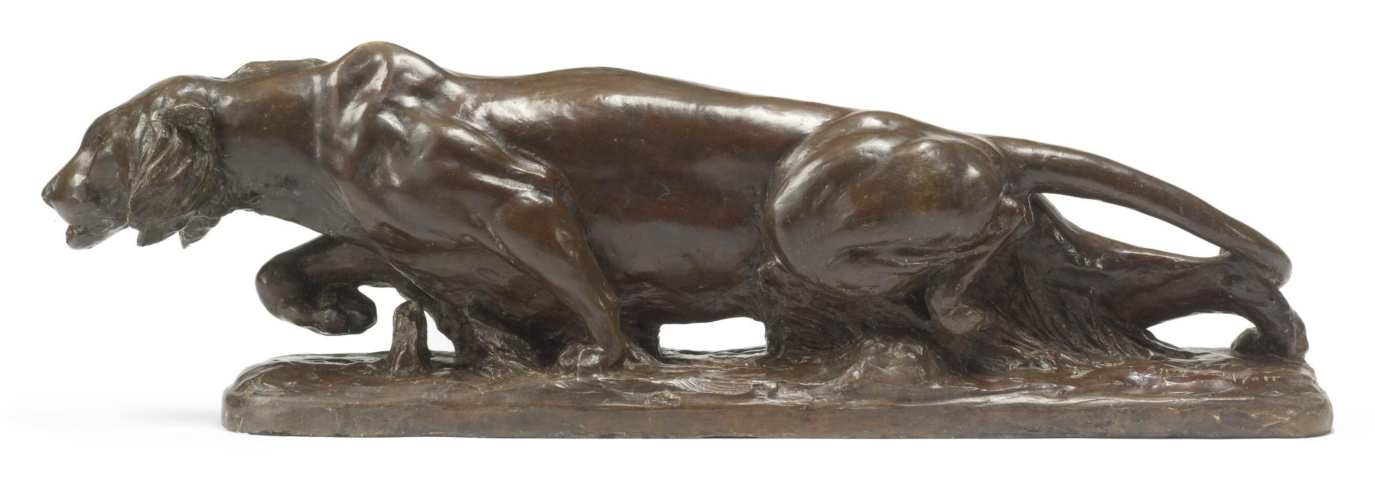 Anna Vaughan Hyatt Huntington - Prowling Tiger (Alternate Title Tiger Crouching)