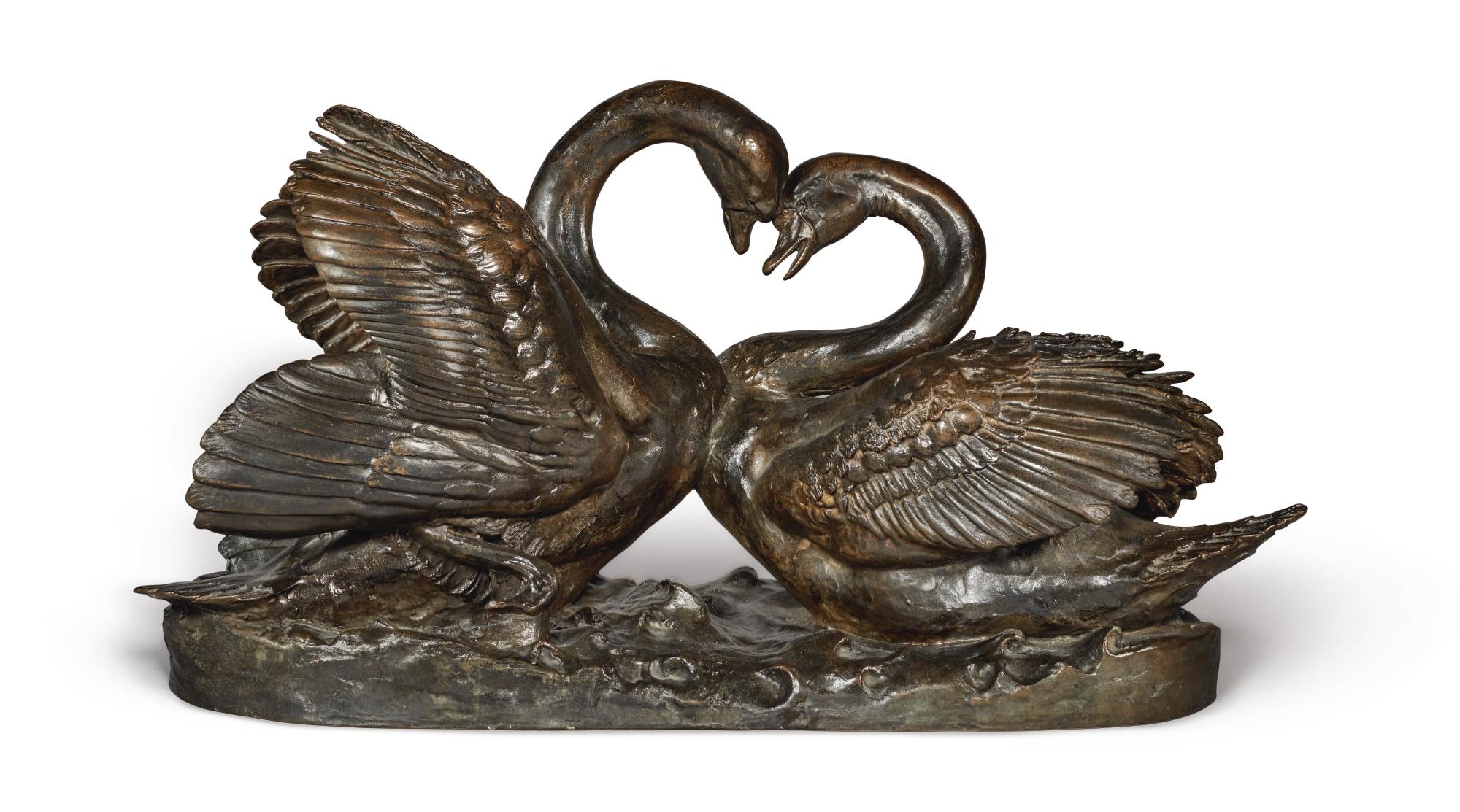 Anna Vaughan Hyatt Huntington - Two Swans