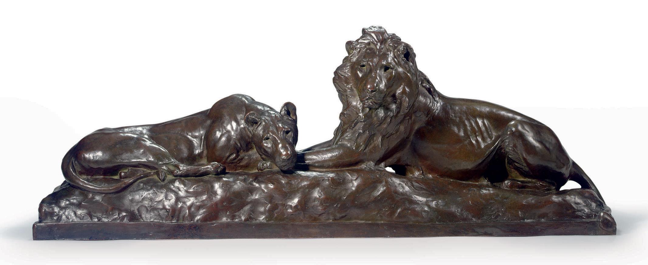 Anna Vaughn Hyatt Huntington - Lion and Lioness