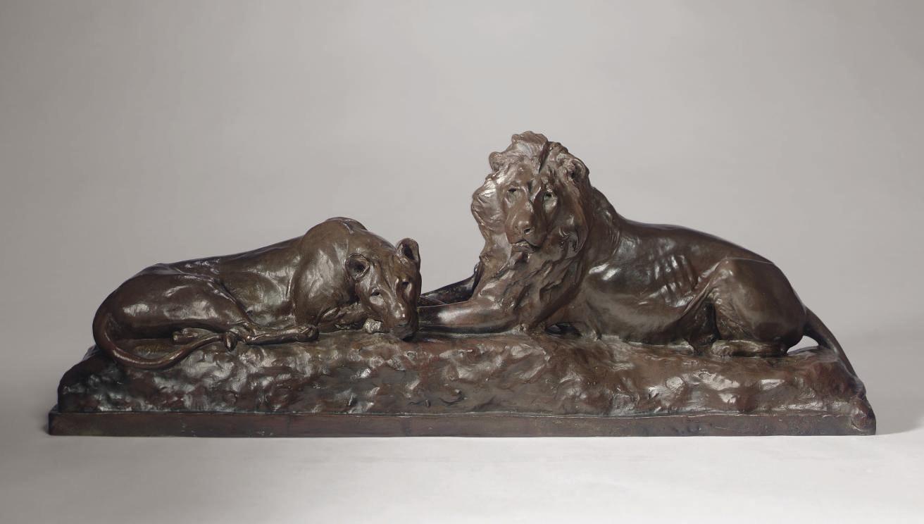 Anna Vaughn Hyatt Huntington - Lion and Lioness