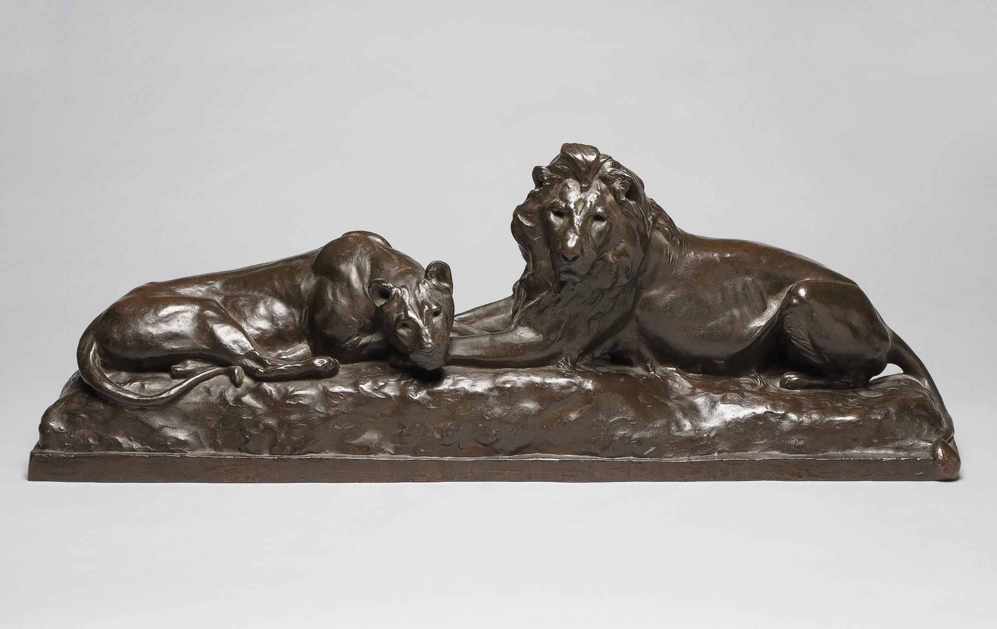 Anna Vaughn Hyatt Huntington - \'Lion and Lioness\'