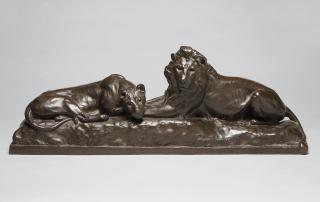 Anna Vaughn Hyatt Huntington - \'Lion and Lioness\'