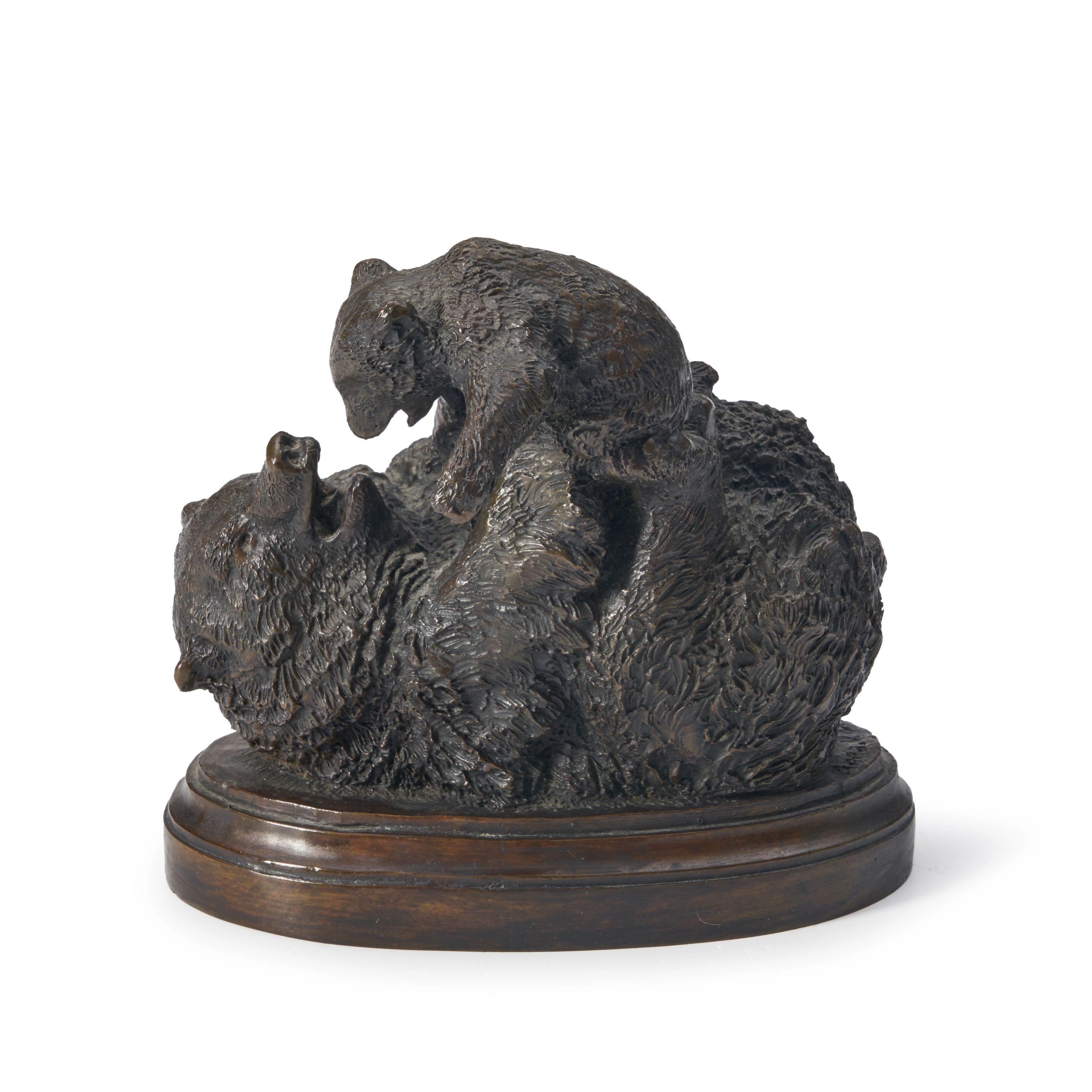 Anna Vaughn Hyatt Huntington - Mother Bear and Cub at Play