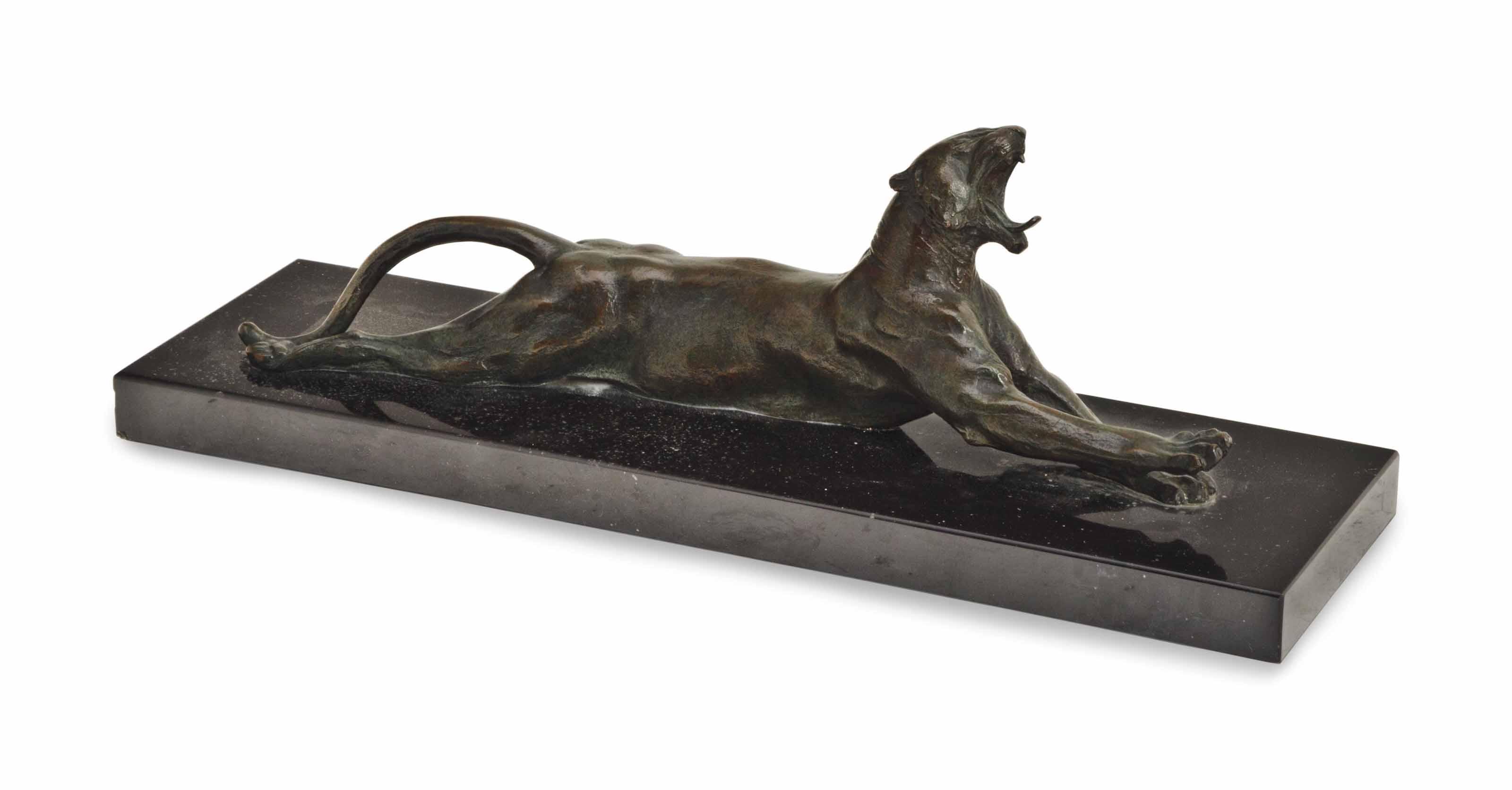 Anna Vaughn Hyatt Huntington - Yawning Tiger