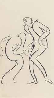 Anna Zinkeisen - Dancing Figures; and Couple