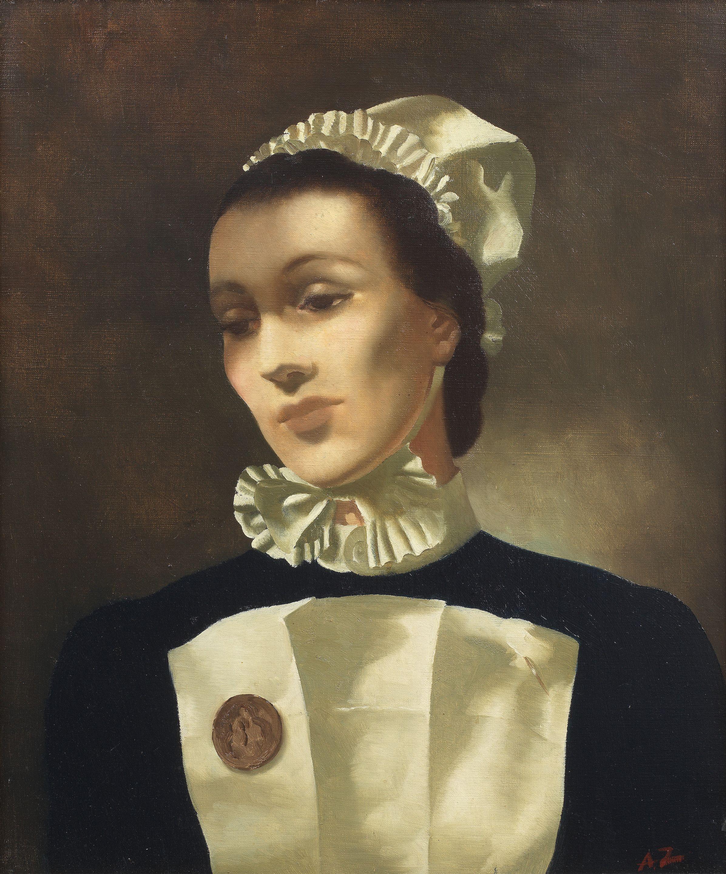 Anna Zinkeisen - Portrait of a Nurse