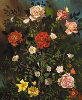 Anna Zinkeisen - Still Life With Roses