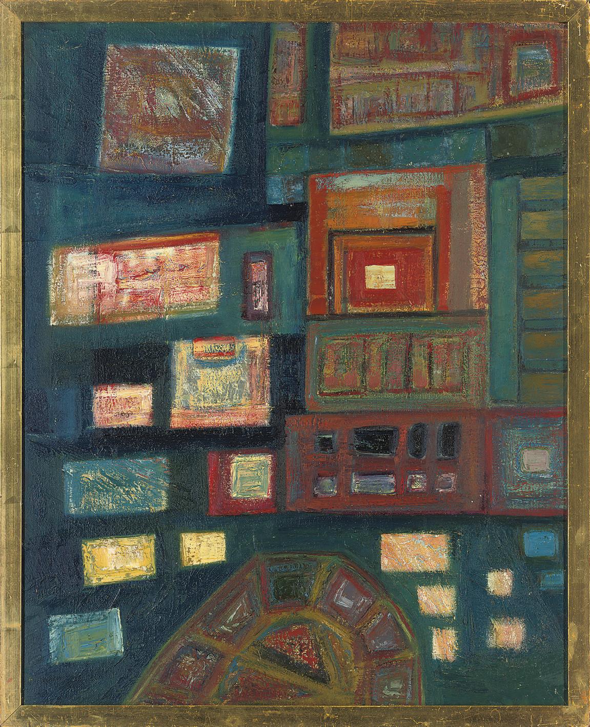 Anne E. Christopherson - Forms on a blue ground; and Verdant green