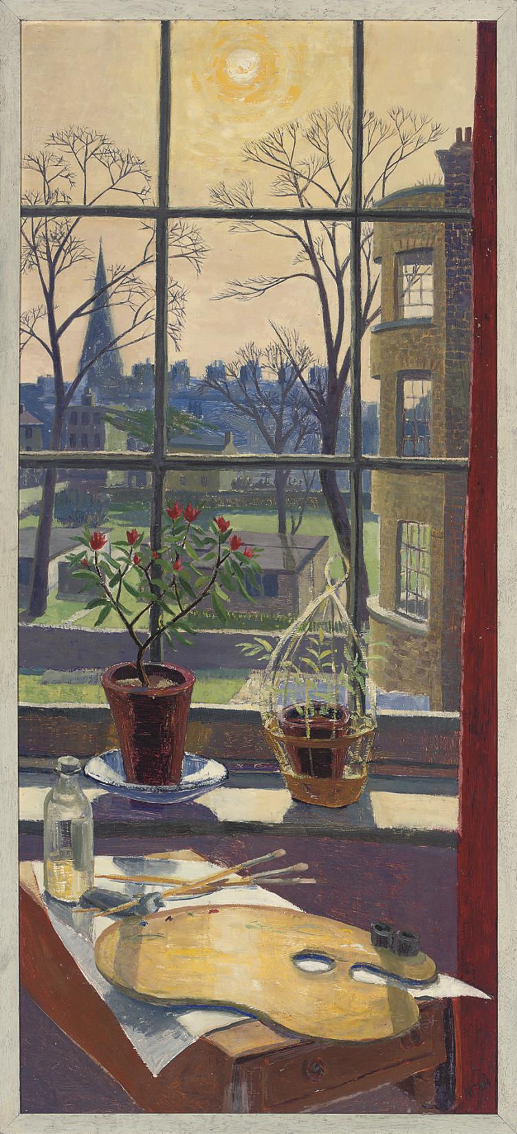 Anne E. Christopherson - March sunlight; Fring churchyard; From 6 Upper Church Street, Bath, looking north; and Pilleth Church