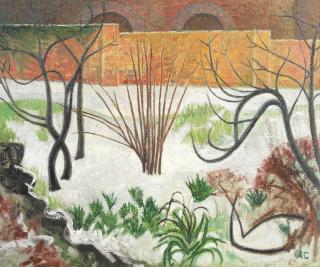 Anne E. Christopherson - Snowy Bank with Fig Trees (Greenwich)