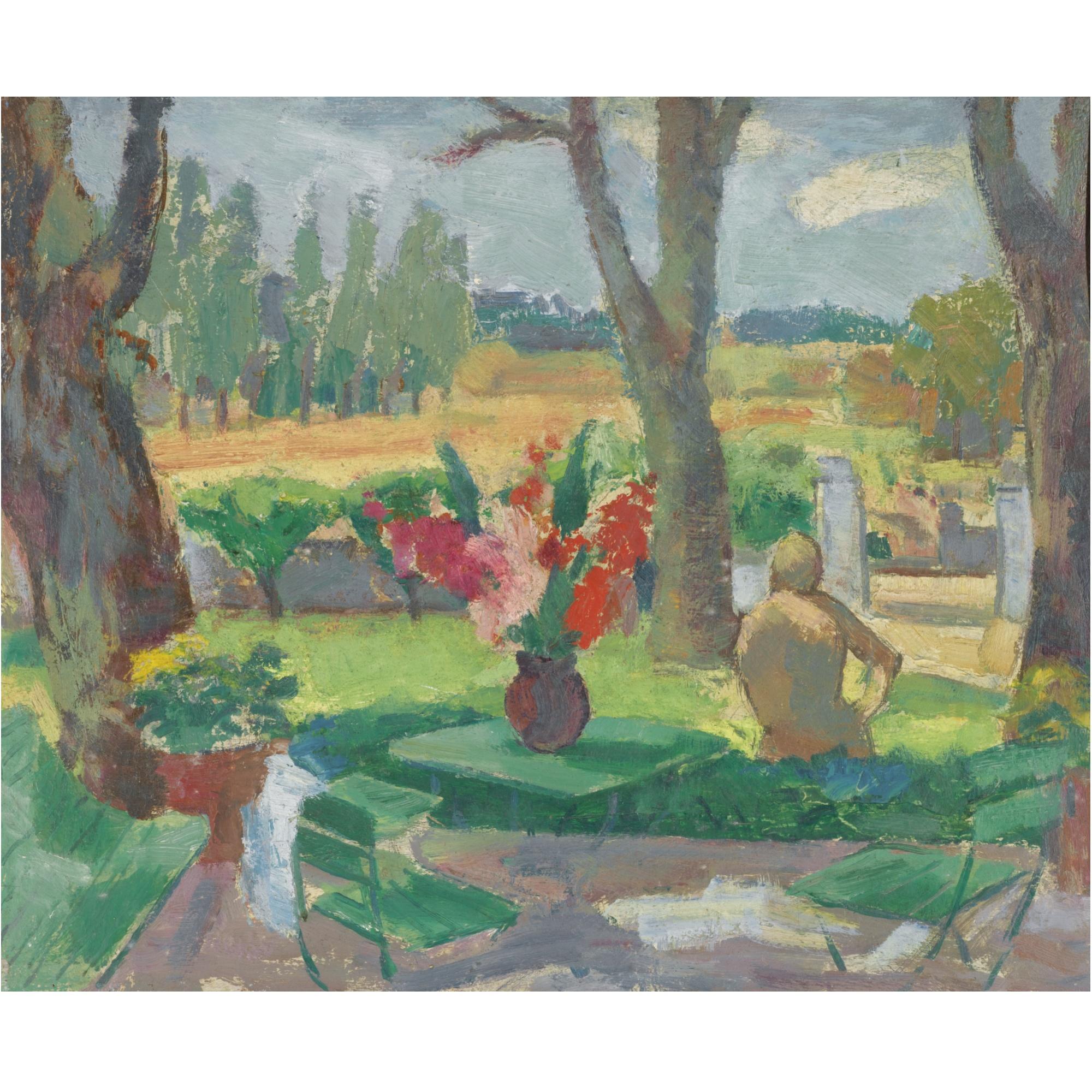 Anne Estelle Rice - La Terrasse De La Propriété De Bécheron