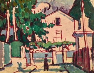Anne Estelle Rice - Pink House