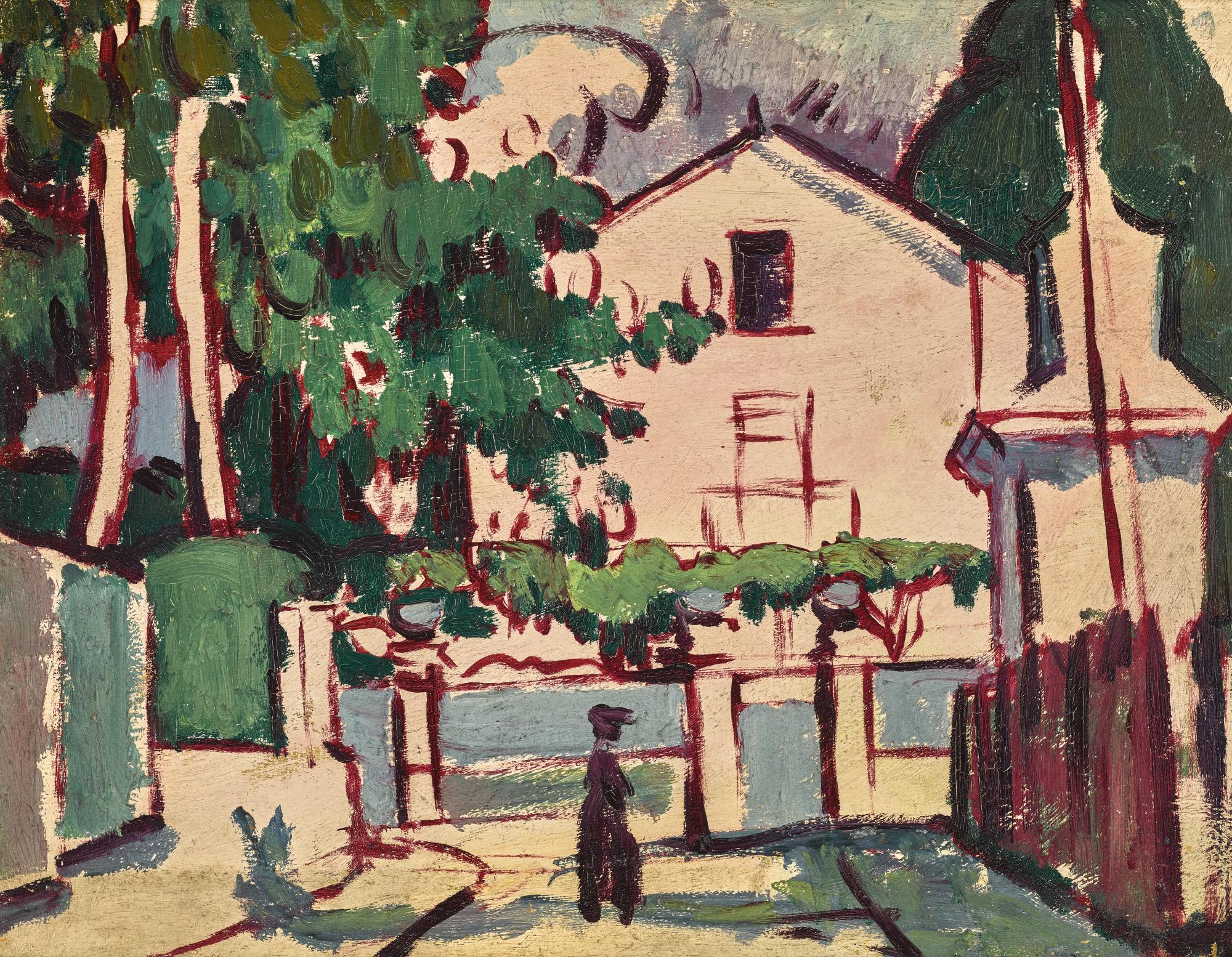 Anne Estelle Rice - Pink House