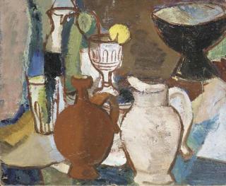 Anne Estelle Rice - Still life with jugs