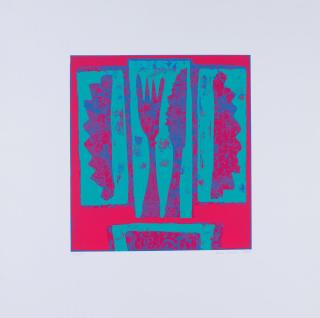 Anne Huber - Ohne Titel (1 Blatt aus einer Serie mit 4 Arbeiten)