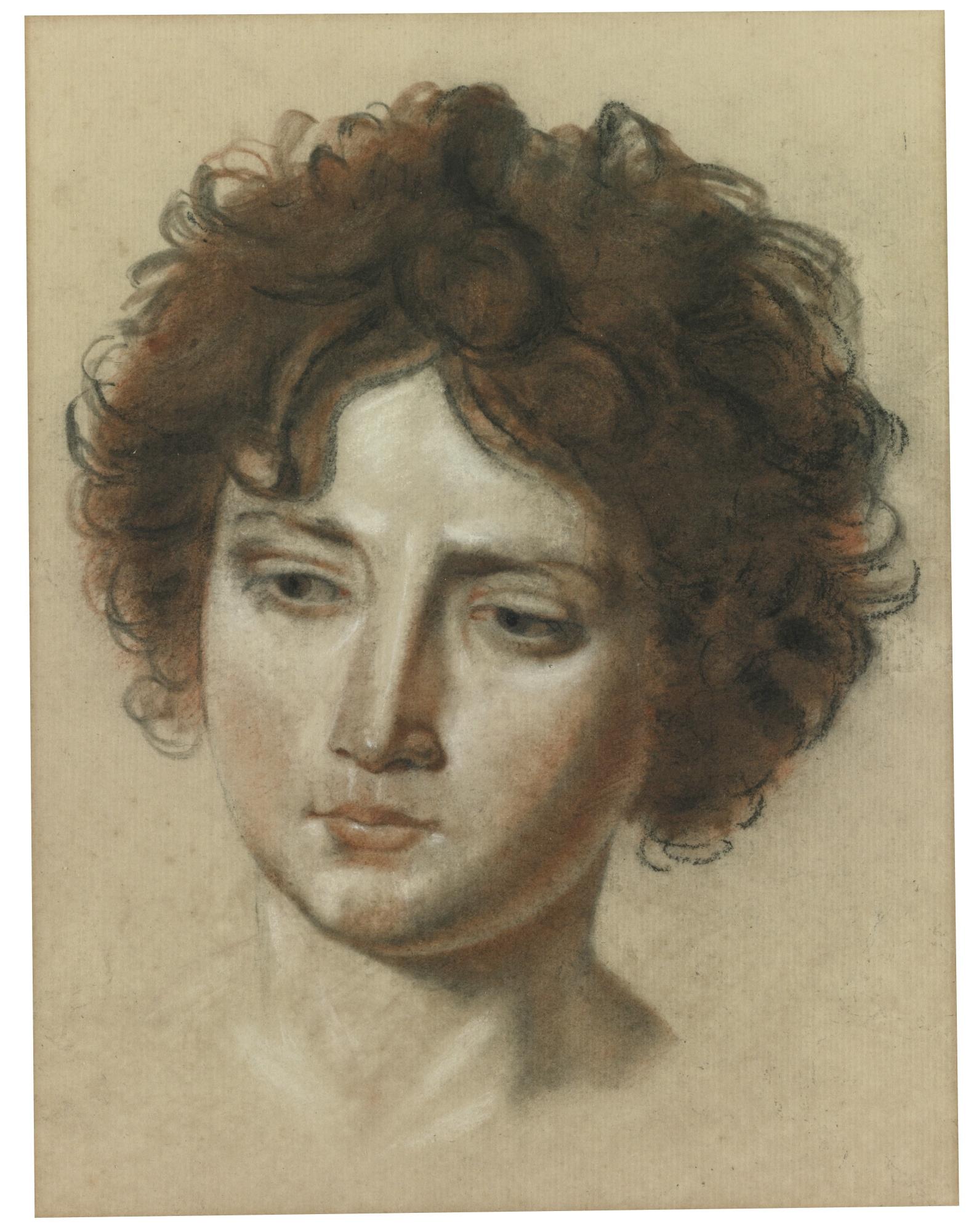 Anne-Louis Girodet De Roucy Trioson - Head Of A Young Woman