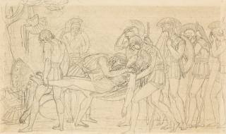 Anne-Louis Girodet De Roucy-Trioson - Le Corps De Lausus Rapporté À Son Père, L\'Énéide, Livre X