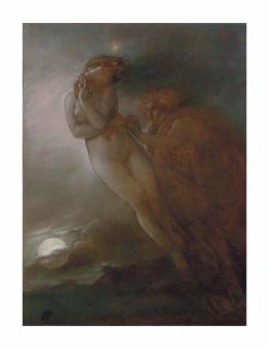 Anne-Louis Girodet De Roucy-Trioson - Les Âmes de Malvina et Oscar