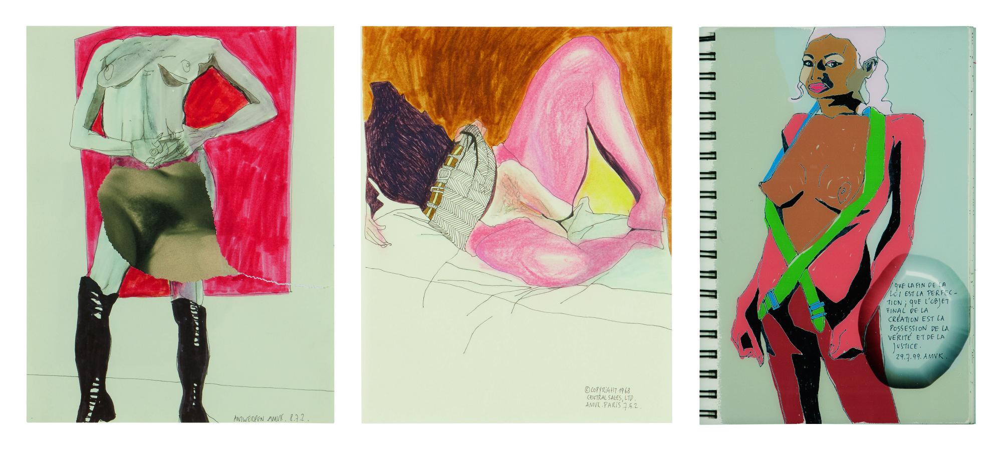 Anne-Mie Van Kerckhoven - I. Untitled (8.7.2002) II. 29.7.1999/2003 (From La Science Du Bien Et Du Mal) III. Untitled (7.5.2) [3 Works]