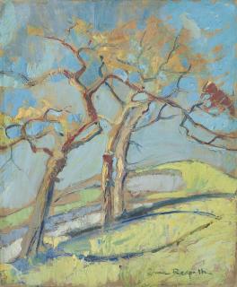 Anne Redpath, A.R.A., A.R.W.S., R.S.A. - Borders Landscape