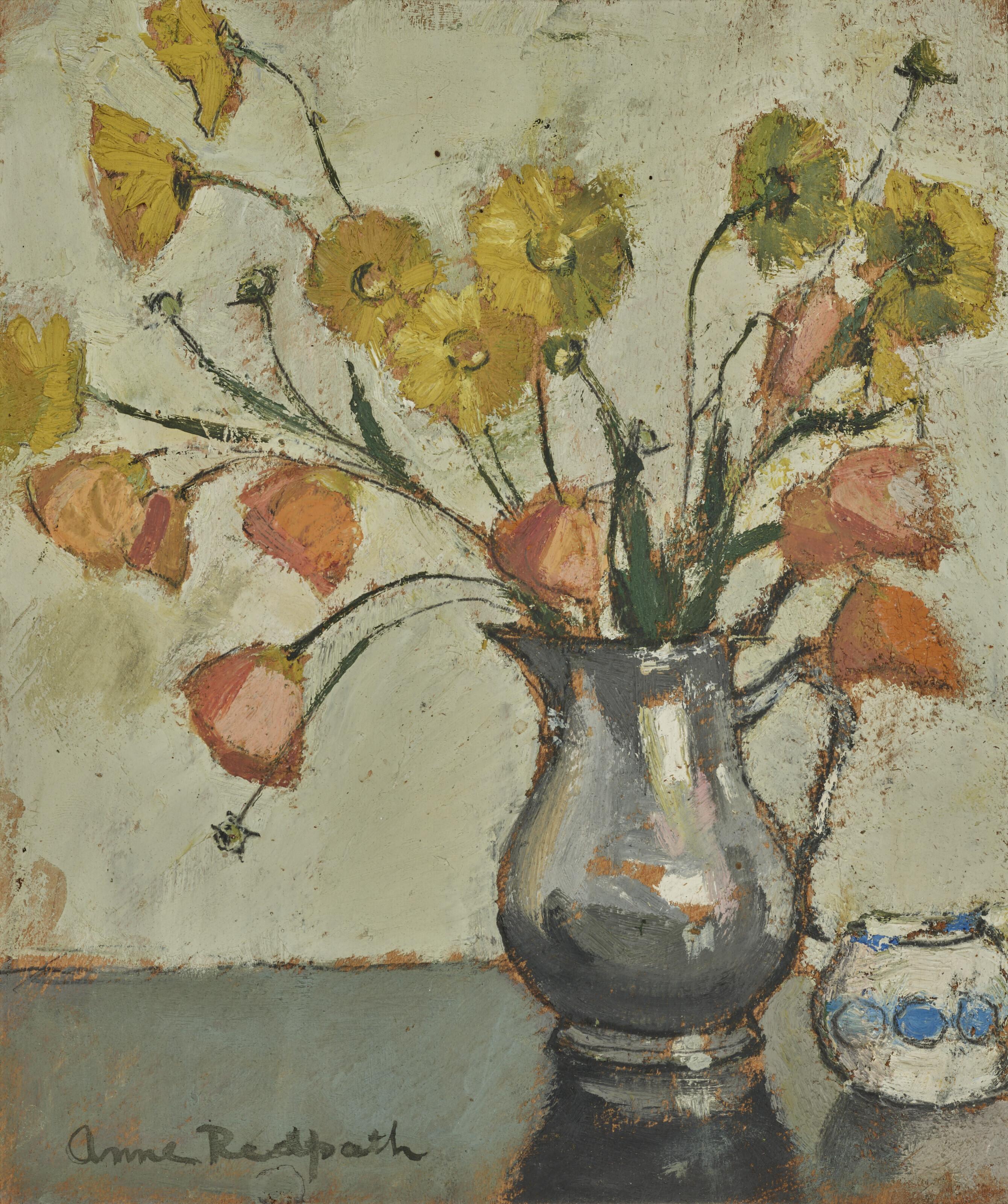 Anne Redpath, A.R.A. - Still life with jug of flowers