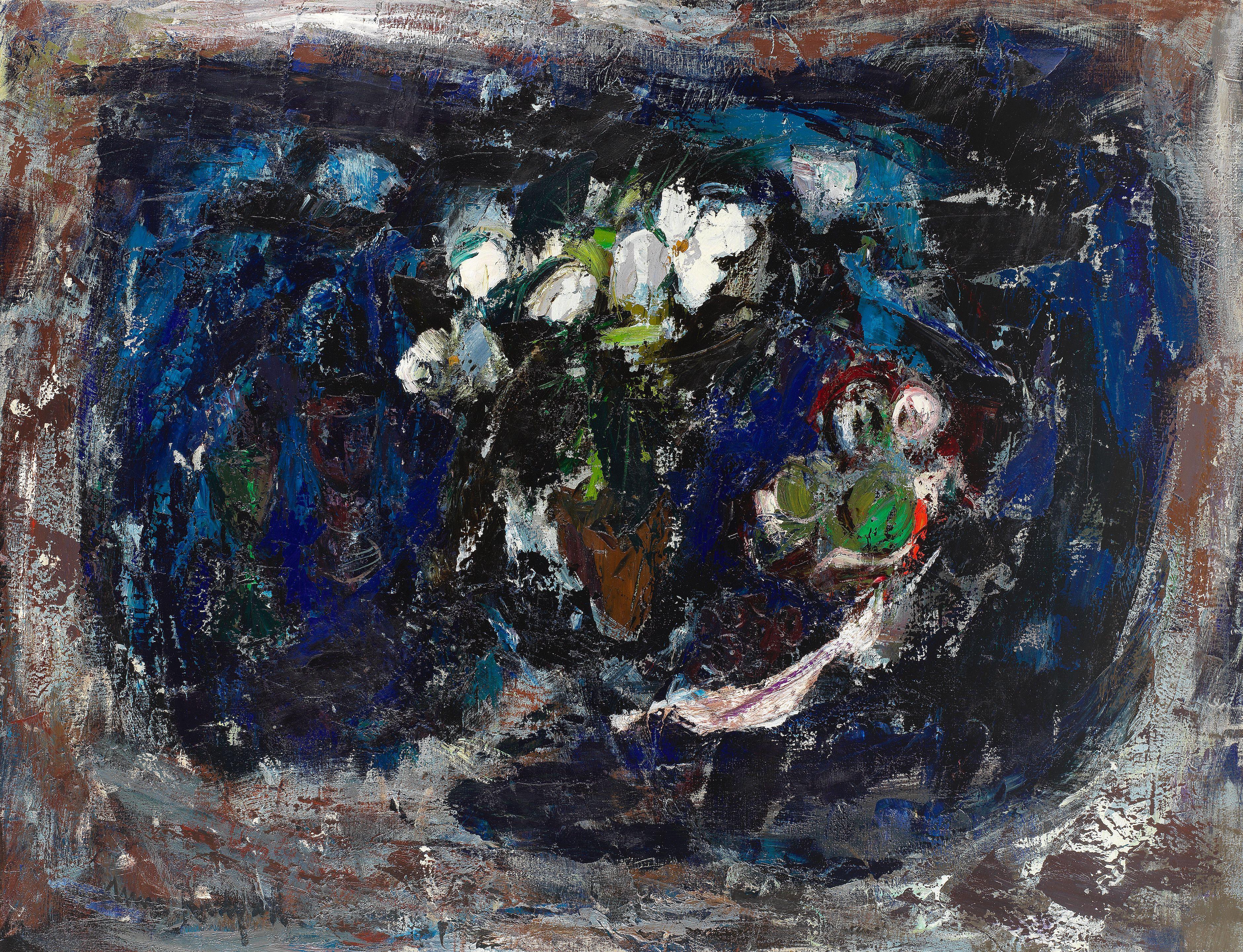 Anne Redpath O.B.E., R.S.A., A.R.A., L.L.D., A.R.W.S., R.O.I., R.B.A. - The White Begonia