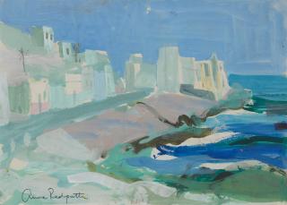 Anne Redpath OBE RSA ARA LLD ARWS ROI RBA - Bay by the Town, Canaries