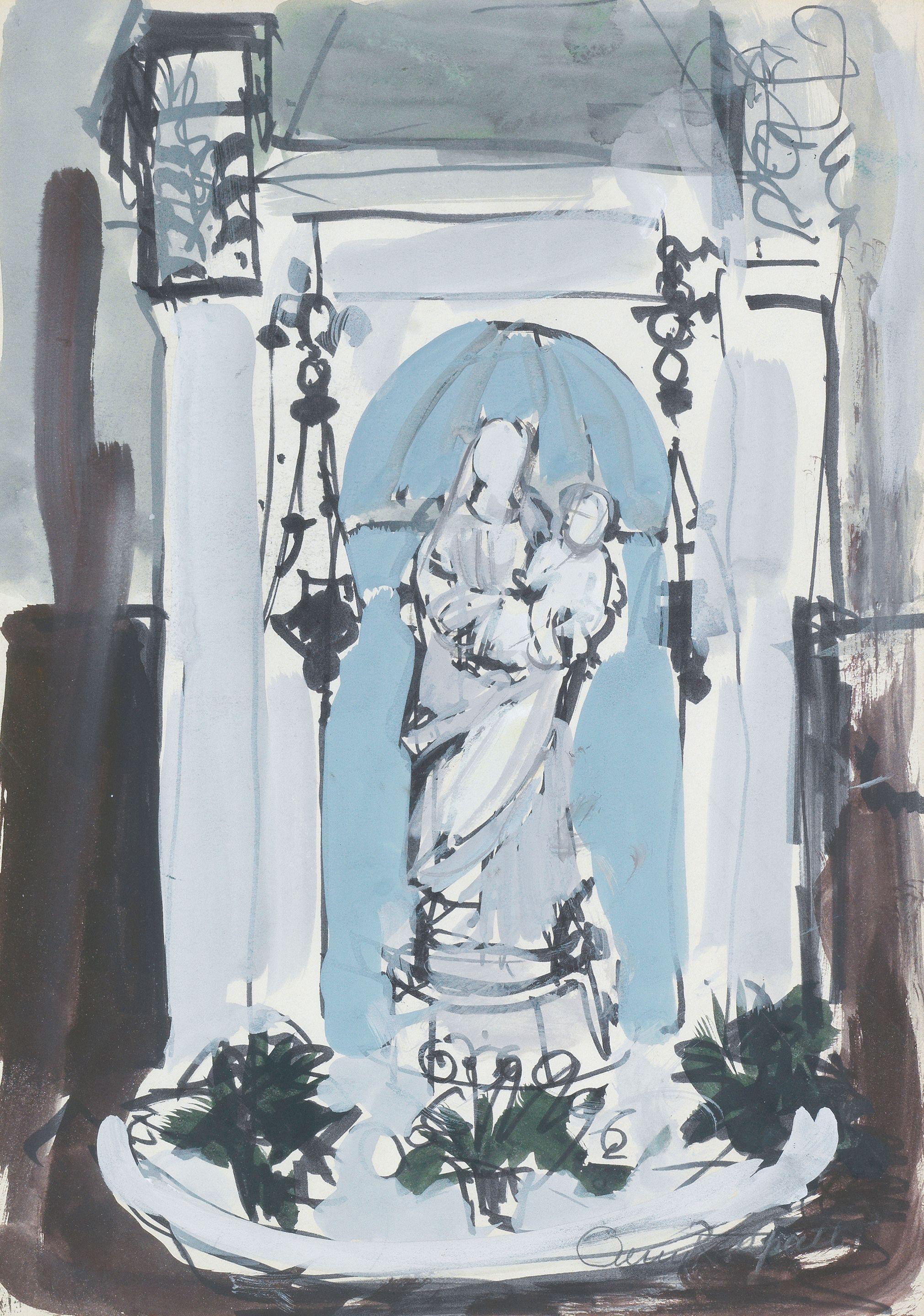 Anne Redpath OBE RSA ARA LLD ARWS ROI RBA - Church interior